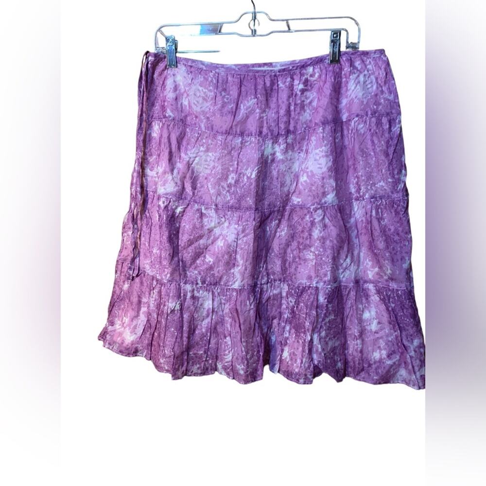 Talbots Watercolor Tiered Skirt sz 10 NWT - Picture 2 of 5